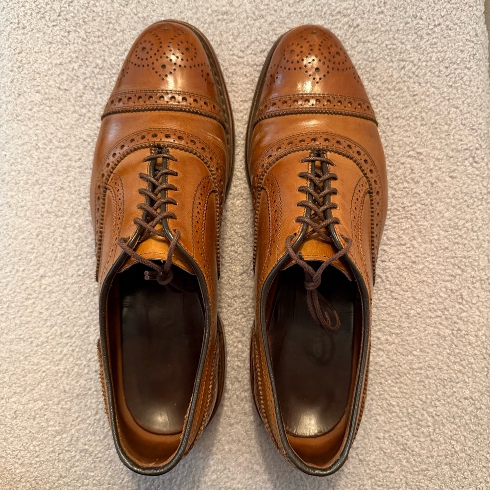 Allen Edmonds Strand Brown Wingtip Oxford Brogues